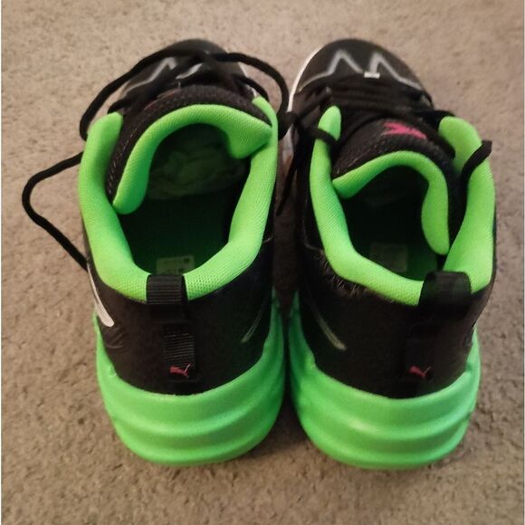 Puma Scoot Zeros 2K PUMA Black/Fluo Green 309841-01 Basketball Mens Sz 14 NIB - Picture 4 of 9